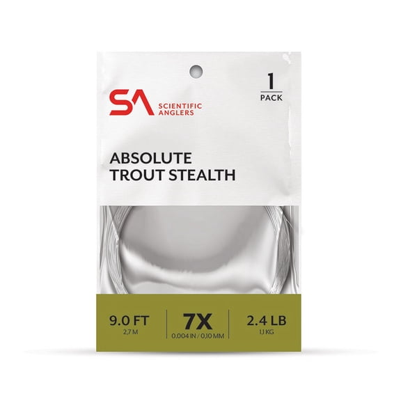 Scientific Anglers Absolute Stealth Leader 1-Pack 9' 6X