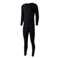 thumbnail image 1 of Chemises à Manches Longues pour Hommes Chemises à Manches Longues pour Hommes Coton Uni Coton Mince Col Rond Manches Longues sous-Vêtements Pantalon Ensemble, 1 of 9
