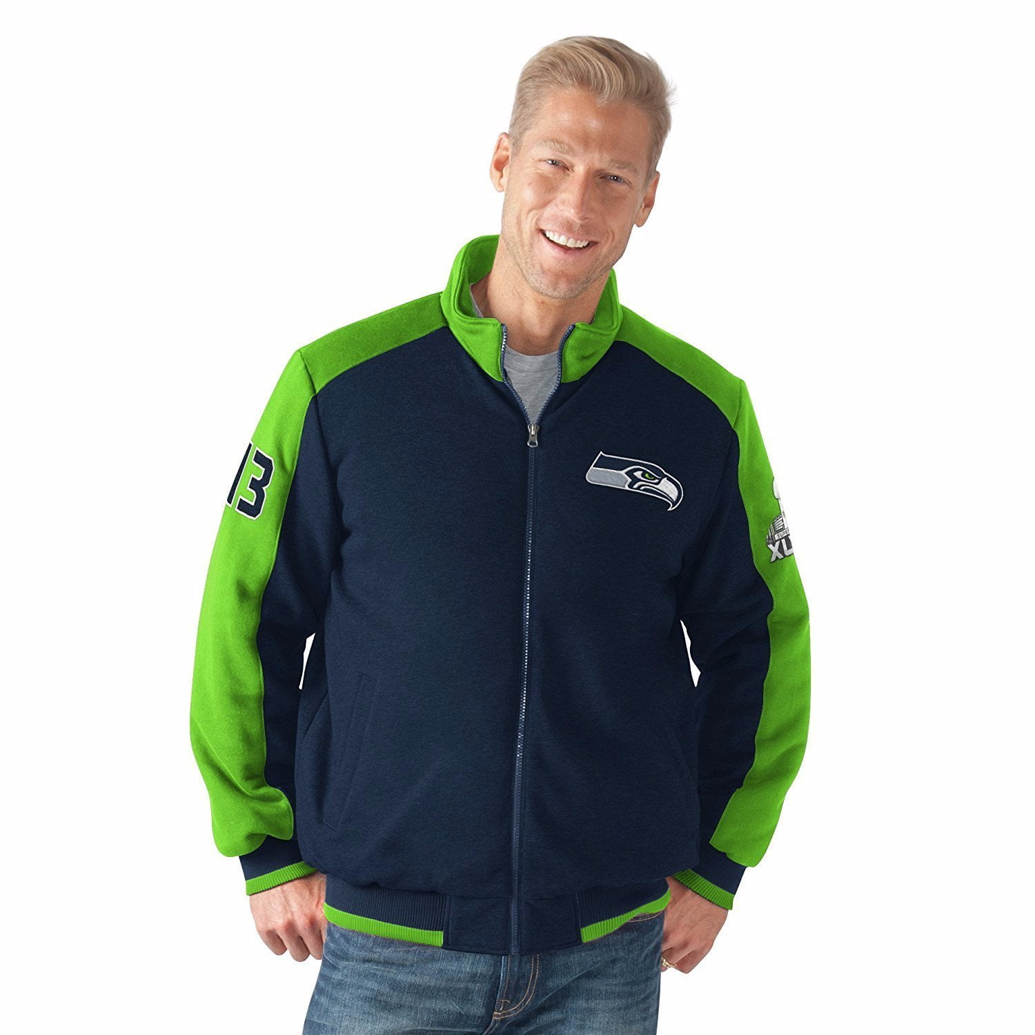 Seattle Seahawks "Classic" Men's Super Bowl Commemorative Varsity Jacket by G-III Sports