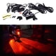 thumbnail image 5 of Juego de luces traseras LED tipo ala de ángel para motocicleta, grado de impermeabilidad IPX4, alto rojo, 5 of 9