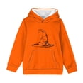 thumbnail image 6 of CBASIHI Boys Halloween Hooded Sweatshirts with Pockets Witch Hat Print Soft Cute Fleece Long Sleeve Pullover Hoodies Orange 6 T, 6 of 6