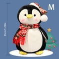 thumbnail image 3 of Christmas Penguin Plush with Hat and Scarf, Holiday Stuffed Animal Doll, Soft Winter Polar Pal Pillow, Festive Decor, Easter Basket Gift, Birthday Present, 3 of 8