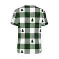 thumbnail image 2 of Daiia Green White Lumberjack Plaid Mens Baseball Jersey Button Down Shirts Short Sleeve Sports Uniforms-X-Large, 2 of 9