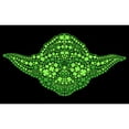 thumbnail image 2 of Men's Star Wars St. Patrick's Yoda Clover Face Pull Over Hoodie Black 3X Large, 2 of 4