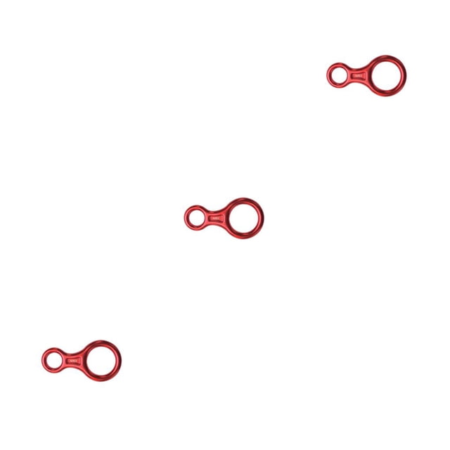Eigraketly Descensor de equipo de escalada, accesorios de descenso fiables, equipo profesional de escalada en roca para deportes al aire libre, Rojo 3piezas