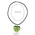 thumbnail image 3 of Fashion Punk Necklace Big Colorful Love-Heart Pendant Necklaces for Women Hip-Hop Rope Chain Party Jewelry Ornament, 3 of 8