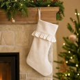 thumbnail image 6 of Large Christmas Stocking, 18.1 Inch Non Woven Hanging Pouch for Tree Fireplace and Wall, Festive Gift Bag Decoration for Home, Holiday Gift Pouch, 6 of 7