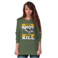 thumbnail image 4 of Hunters One Shot Buck Hunting Long Sleeve TShirt Men Women Brisco Brands 4X, 4 of 6