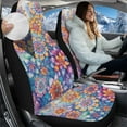 thumbnail image 3 of Binienty Boho Car Seat Covers Fuzzy High Back Auto Seat Protector Plush Vehicle Bucket Cushion for Most Cars, SUV, Truck, Van, Sedans, 3 of 8