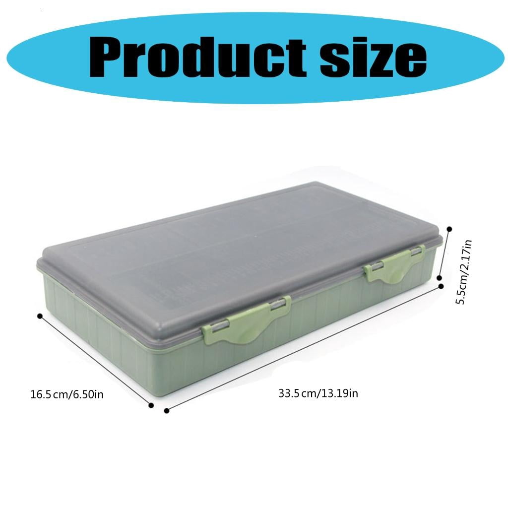 CEORPER Tackle Box Fishing Lures Baits Hook Storage Container Case with Clear Lid