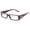 Brown, variant on Newbee Fashion - Classic Squared Sleek Fashion Clear Glasses for Women