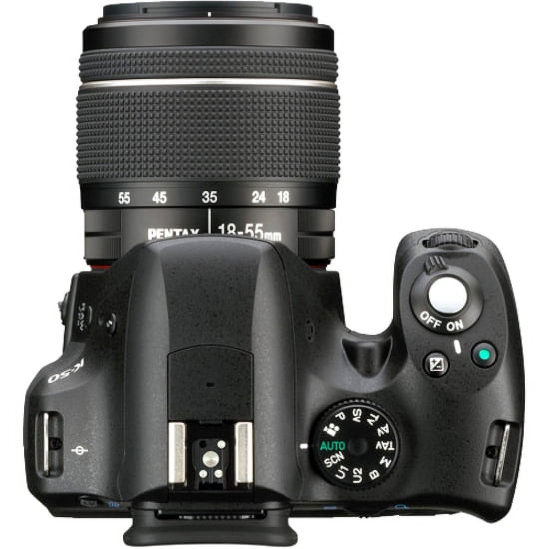 Pentax K-50 16.3 Megapixel Digital SLR Camera with Lens, 0.71", 2.17", Black - image 4 of 5