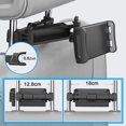 thumbnail image 2 of Soporte para tableta para automóvil, Soporte para tableta para automóvil Reposacabezas universal para automóvil Rotación de 360 ° Altura ajustable, 2 of 7