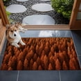 thumbnail image 4 of 2x3 Door Mat Rug, Burnt Orange Forest Non-Skid Rubber Backing Large Rectangle Rugs - Living Room Bedroom Home Office, Pine Trees Modern Mysterious Art Indoor Floor Mat Carpets Washable Rug, 4 of 9
