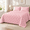 Blush Pink-Twin/Twin XL (68''x90'')-Without Sham Set, variant on Light Blue King/Cali King (106''x90'') With Sham Set Pintuck Comforter Set