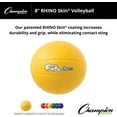 thumbnail image 2 of Champion Sports Rhino Skin Molded Foam Volleyball, Yellow, 8" Diameter, 2 of 5