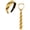 Yellow, variant on Halloween Magic School Wizard Costume Accessories Set - Emerald Green & Silver Striped Necktie and Headband Fancy Dress