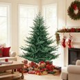 thumbnail image 4 of Gymax 6 FT Pre-Lit Artificial Christmas Tree Hinged Xmas Tree w/ 830 PVC & PE mixed Branch Tips, 4 of 8