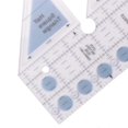 thumbnail image 4 of Ruler Grids 45 Degree Double Strip Ruler Non- Quarter Square Triple-cornered Cutting Guide (10 Inc, 4 of 5