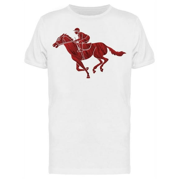 Contour Riding A Horse T-Shirt Men -Image by Shutterstock, Male Large