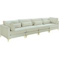thumbnail image 1 of Meridian Furniture Canapé Modulaire en Velours Crème Julia, 1 of 5