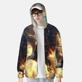 thumbnail image 2 of Fotbe Golden Sky Bald Eagle Chaqueta con Protección Solar UPF 50+ para Hombre y Mujer, Camisa con Capucha y Bolsillos-X-Large, 2 of 7