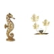 thumbnail image 1 of Estatua de resina,Estatua de resina para decoración del hogar,manualidades,oro,Escultura de oro,figura de resina,regalos decorativos.,Estatua de estatuilla,Estatuas de hojas y flores de, 1 of 8