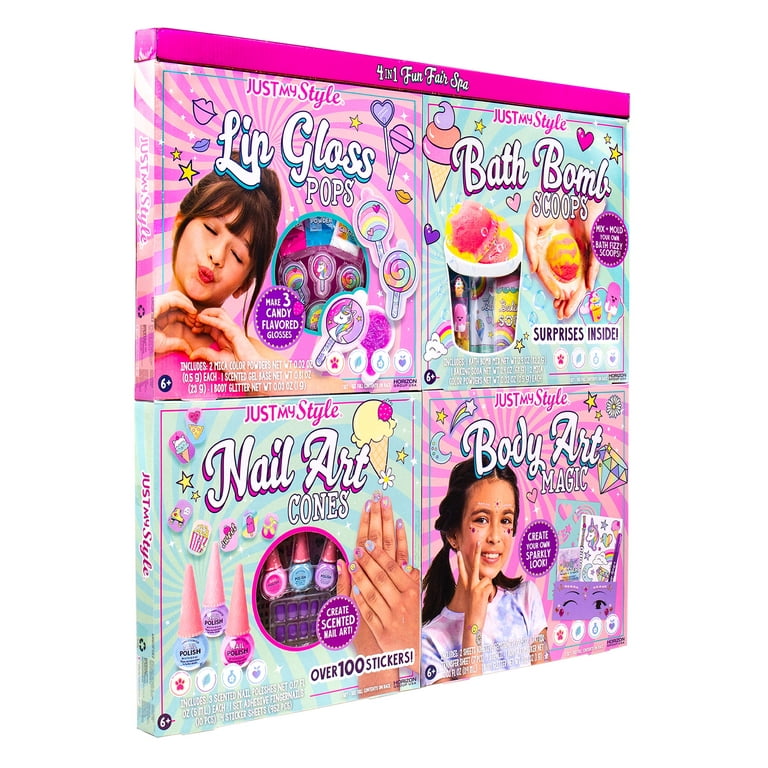 Just My Style 4 Fashion-Fun Fair Spa Activity Art Kit Ages 6+ (32