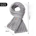 thumbnail image 2 of Bufandas de punto grueso de invierno Bufandas de punto gruesas y cálidas para mujer Bufanda de punto gruesa suave y larga para exteriores para hombres y mujeres, 2 of 5