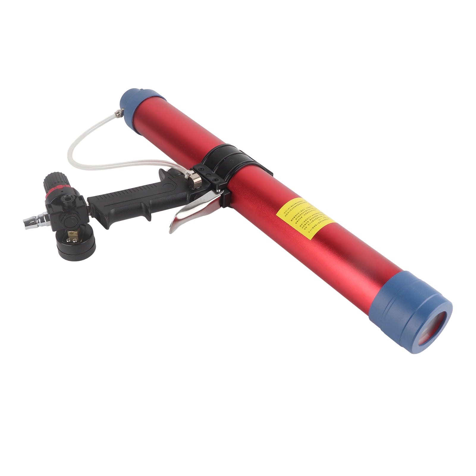 Pneumatic Glass Glue Gun Set 600ml Capacity Air Glue Gun with Pressure Gauge for Building Decoration