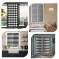 thumbnail image 7 of Black White Plaid Window Privacy Film, Modern Simple Buffalo Check Gingham Static Cling UV Sun Blocking Heat Control Window Tint, Non-Adhesive One Way Windows Privacy Cover 29.5''x78.7'', 7 of 7