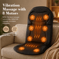 thumbnail image 3 of CuPiLo Back Massager Seat Cushion with Heat, Vibration Massager Chair Pad with 8  Motors & 2 Heat, 5 Vibration Modes, 3 of 11