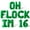 Green, variant on Letter Balloons - OH FLOCK IM 16 16" Inch Alphabet Letters Foil Mylar Balloon 16th Birthday Party Banner (White)