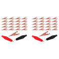 thumbnail image 1 of 40 Mini Toothless Alligator Test Clips,Solid Copper Clips Electrical, 5Amp with Protective Insulation Cover for Solder, 1 of 7