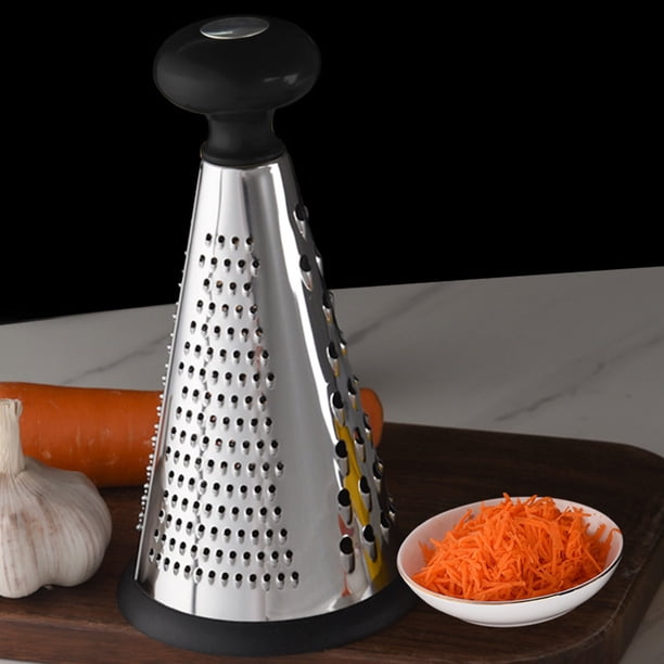 Electrodomésticos de cocina, cortadores de verduras de acero inoxidable, rallador de queso, verduras y jengibre (apto para lavavajillas), rallador de queso de acero inoxidable.