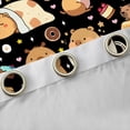 thumbnail image 4 of jejeloiu Kawaii Capybara Black Out Curtains,Cartoon Capybara Lover Curtains Pack of 2 (42x63 Each) For Boys Kids, 4 of 6