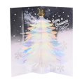 thumbnail image 3 of Tarjeta 3D de árbol de Navidad único, tarjeta de felicitación de árbol de Navidad de ensueño con purpurina creativa, sobre de Feliz Navidad, tres tarjetas, 3 of 4