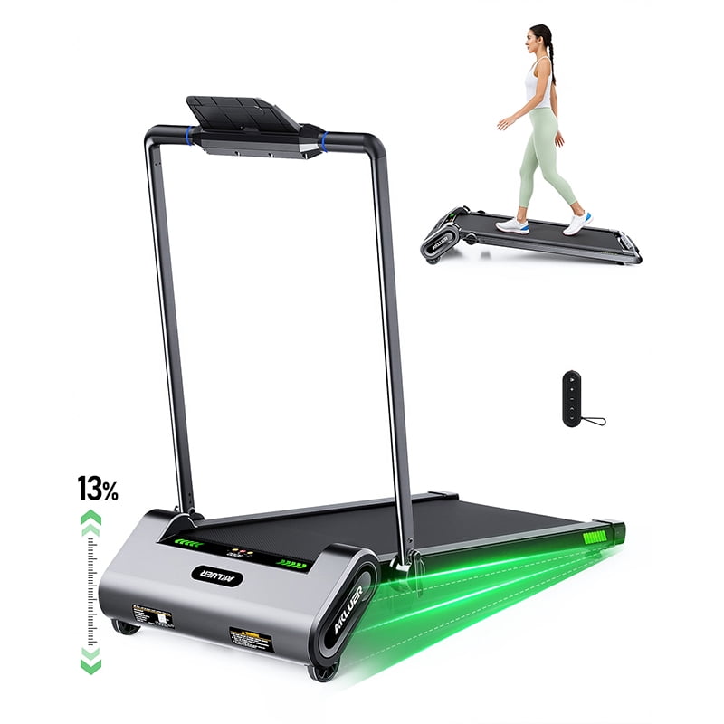 330 lbs Portable Folding Treadmill, 2.5 HP Foldable Compact Treadmill for Home Office, Walking Running Treadmill with LED Display for Exercise