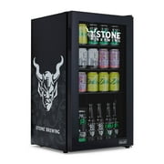 Newair Stone Brewing 126 Can Beverage Refrigerator and Cooler with SplitShelf and Adjustable Shelves for Beer and Soda, Mini Fridge Perfect for Home Bars, Offices and Gamer Rooms