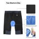 thumbnail image 3 of TOMSHOO Hombres 3D Acolchado Mountain Bike Ciclismo Shorts Transpirable Loose Fit, 3 of 6