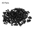 thumbnail image 3 of Uxcell 40pcs Iron Sewing Hooks and Eye Closures 19 mm Long for Bra Clothing Trousers Skirt Sewing DIY Craft, Black, 3 of 6