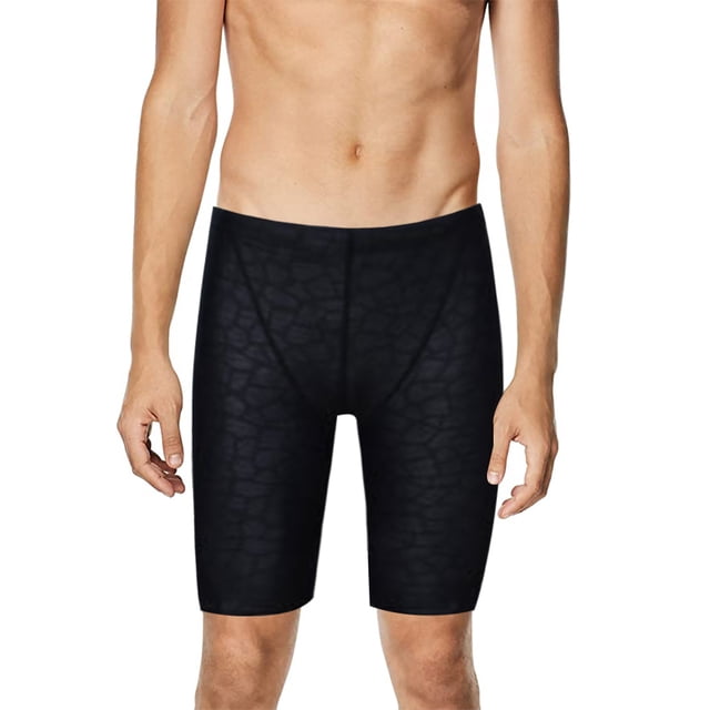 Bañador de hombre de invierno a media pierna con piel de tiburón de imitación de aguas termales, 3xl