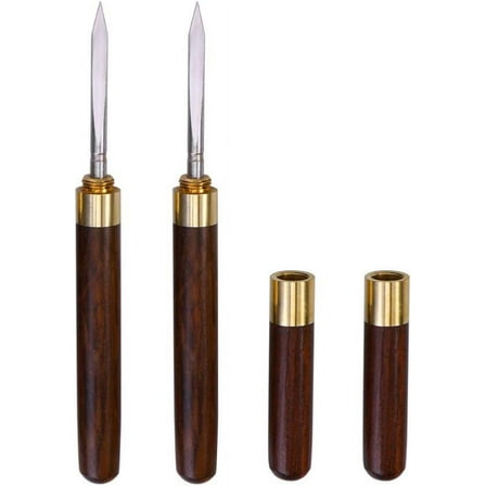 Steel Wooden Puer with Tea Handle Needle Bartender Camping Pick Puerh Picnic Kitchen Stainless Ice Bar Puerc for Ebony Copper Style, Tool Cake