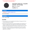 thumbnail image 2 of Brake Master Cylinder Cap - Compatible with 2007 - 2014 Ford Edge 2008 2009 2010 2011 2012 2013, 2 of 2