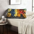 thumbnail image 6 of Naloa Halloween Fruit Platter Pillowcase, Throw Pillowcase, Wrinkle-Free, Stain-Resistant with Hidden Zipper for Bedroom Sofa-16"x24", 6 of 6