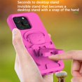 thumbnail image 4 of Dteck for iPhone 16 Pro Max Case with Hidden Stand, Military Grade Drop Protection EVA Shockproof Protective Phone Case for iPhone 16 Pro Max,Rose, 4 of 7