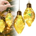 thumbnail image 4 of HmNPlay LED Christmas Ornament Clear Light Bulb Pendant for Xmas Tree Decoration, Acrylic Bauble Sphere Hanging Accent, 4 of 9