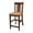 Cinnamon/Espresso, variant on International Concepts Wood San Remo Slat Back Counter Height Stool - White/Natural - 24" Seat Height