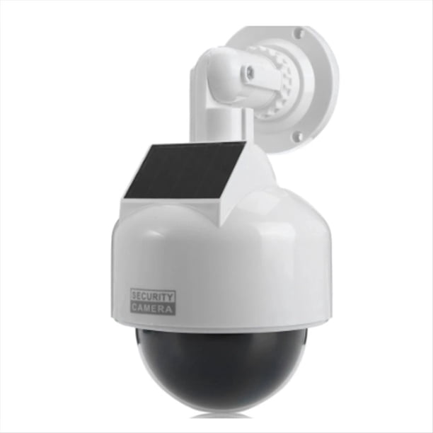 CáMara de Seguridad de SimulacióN con Luz LED Intermitente, RotacióN de 360°, CCTV Simulado, Monitor Interior/Exterior Alimentado