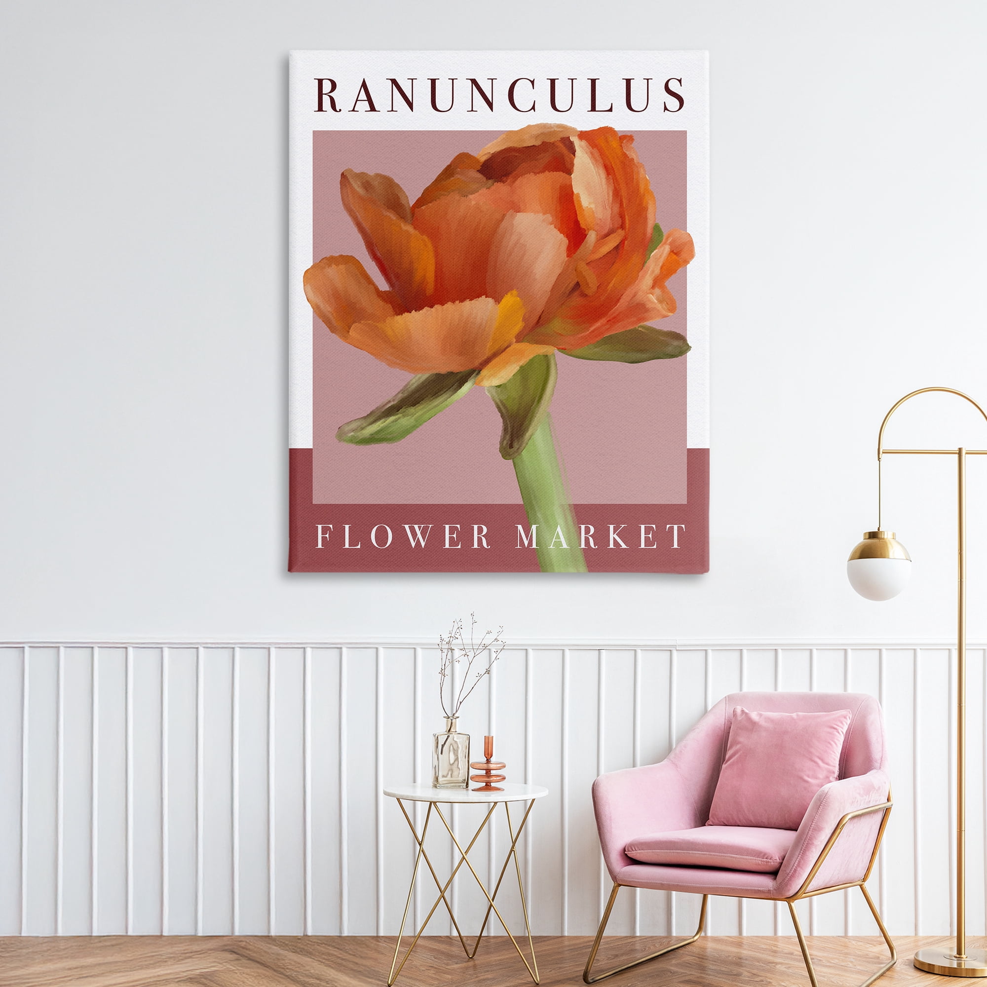 Stupell Industries Ranunculus Flower Market Canvas Wall Art, design by Jennifer Stith